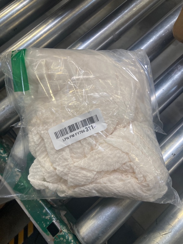 Photo 1 of Keketoarrange White Spring Easter Cheesecloth Table Runner Ivory Cream Gauze Rustic Cheese Cloth Table Runner 120 Inch 10 FT for Wedding Baby Bridal Shower Party Sheer Boho Spring Home Decorations