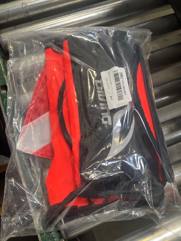 Photo 1 of Inflation Torpedo Buoy, Scuba Diving Inflation Torpedo Buoy Signal Float Ball & Flag with 82ft Rope, spearfishing float Inflatable Surface Marker Buoy (SMB) for Spearfishing, Freediving, Snorkeling