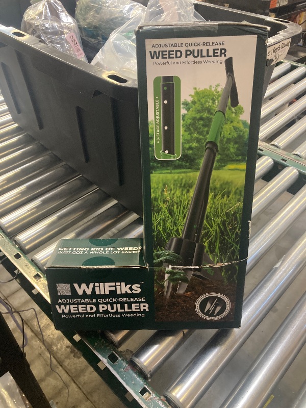 Photo 1 of Puller Tool with Long Adjustable Handle (36", 40", & 45"), Quick-Release Weed Ejector Mechanism, Lightweight Aluminum Stand-Up Heavy Duty Weed Remover, 4-Claw Head & Foot Pedal for Easy Weeding