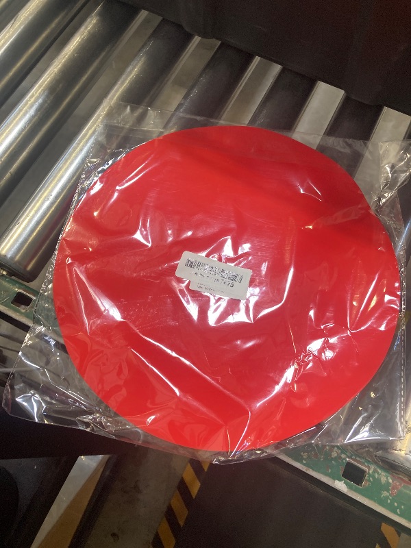 Photo 1 of Silicone Microwave Mat 12 Inch, Non Stick Turntable Safe Baking Mat for Kitchen, Multi-Purpose Heat Resistant Oven Mat 2 Pack, BPA Free Microwave Splatter Cover (Red)