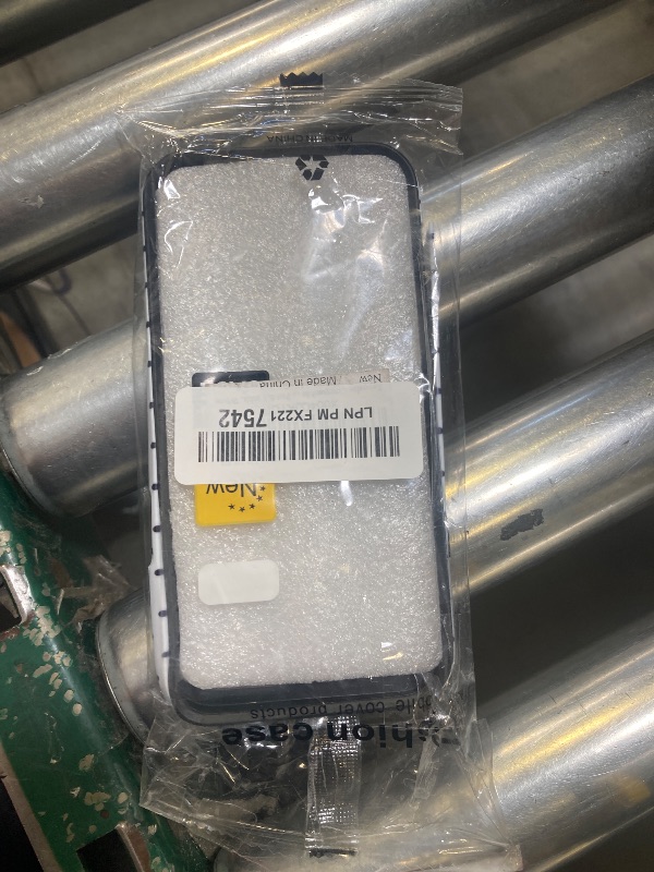 Photo 1 of Sayoaho Compatible with iPhone 12/12 Pro Case, Fashion Cute Polka Dot Pattern Aesthetic Design for Women, Soft TPU and Hard Back Shockproof Phone Case for iPhone 12/12 Pro 6.1 inch, White