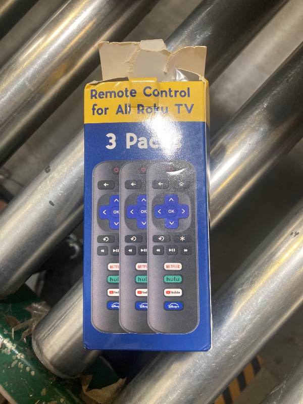 Photo 1 of 3 Pack Replacement Remote Control Only for Roku TV, Compatible for TCL Roku/Hisense Roku/Sharp/Philips/Onn Roku (Not for Roku Stick and Box)