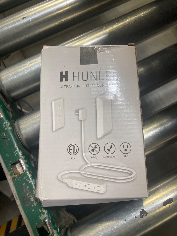 Photo 1 of 3FT Flat Plug Extension Cord with Outlet Covers Baby Proofing,Ultra Thin Outlet Concealer with Cord Concealer Kit,3 Outlet Power Strip,13A 125V 1625W,Universal Size for Home,Kitchen,ETL Listed,White