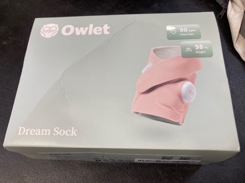 Photo 1 of Owlet Dream Sock® - FDA-Cleared Smart Baby Monitor - Track Live Pulse (Heart) Rate, Oxygen in Infants - Receive Notifications - Dusty rose