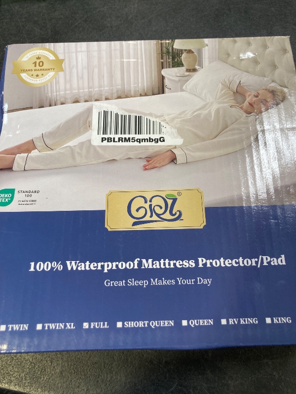 Photo 1 of GRT 2 Pack Full Size Mattress Protector Waterproof, Breathable & Noiseless Waterproof Mattress Protector Fitted Deep Pocket from 5" to 19", Smooth Full Bed Mattress Cover Machine Washable