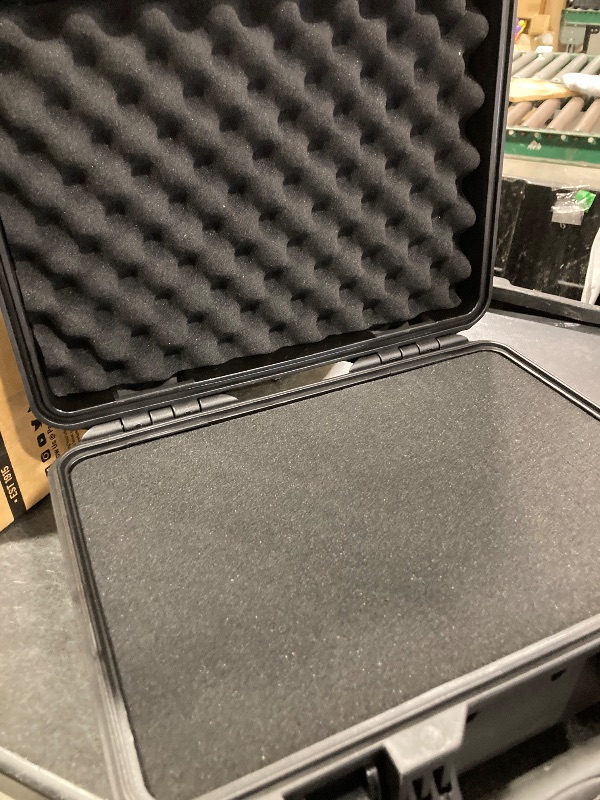 Photo 1 of 16.5 inch Hard Carrying Case,Shockproof Storage Box with Customizable Foam,Portable Protective Tool Box for Microphone,Recorder,Electronics,Tools,Cameras,Equipment and More,16.5"x12"x6.7"