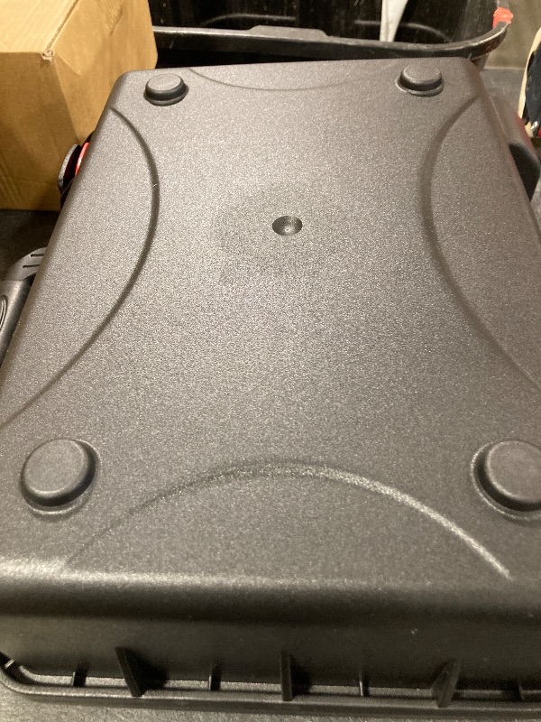 Photo 1 of 16.5 inch Hard Carrying Case,Shockproof Storage Box with Customizable Foam,Portable Protective Tool Box for Microphone,Recorder,Electronics,Tools,Cameras,Equipment and More,16.5"x12"x6.7"