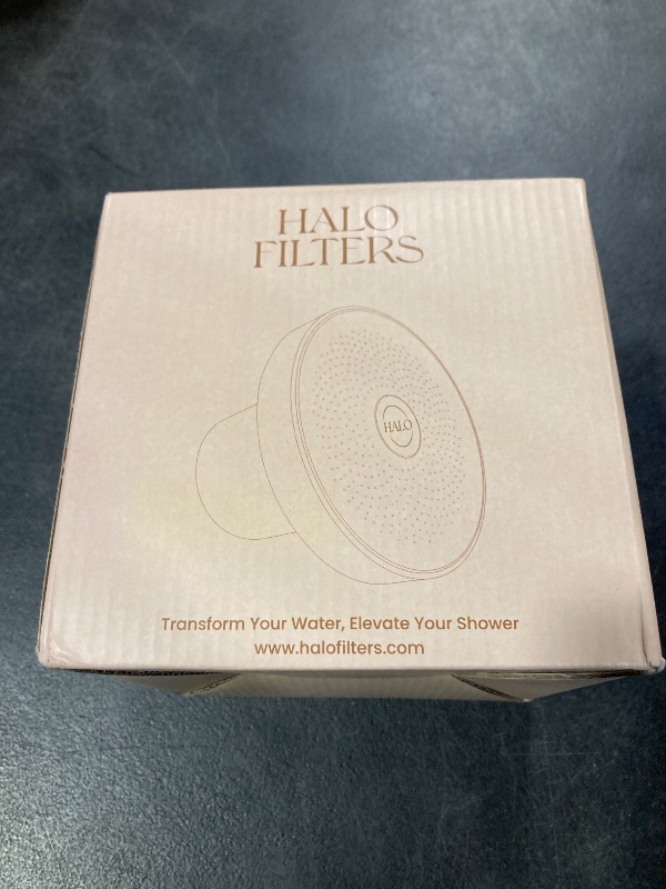 Photo 1 of Halo Filters Filtered Shower Head - High Pressure Showerhead Filter for Hard Water, Enhances Hair & Skin Health, Minimizes Hair Loss, Preserves Color-Treated Hair, Water Softener