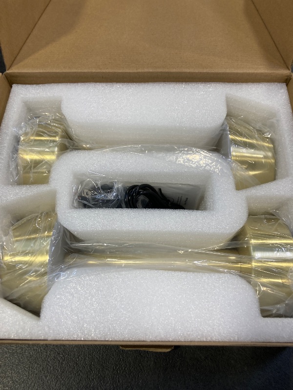 Photo 1 of 2 Pack Small Cordless Table Lamp, Battery Operated Gold Lamp for Restaurant Dinner Table, Rechargeable 3-Way Dimmable Touch Light Portable Metal Night Light for Bedside Dining Room Patio Bar Outdoor