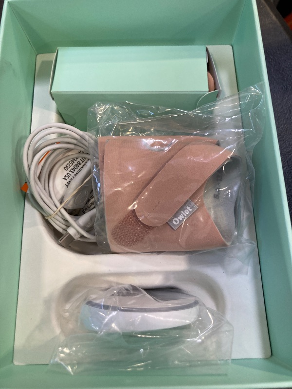 Photo 1 of Owlet Dream Sock® - FDA-Cleared Smart Baby Monitor - Track Live Pulse (Heart) Rate, Oxygen in Infants - Receive Notifications - Dusty rose