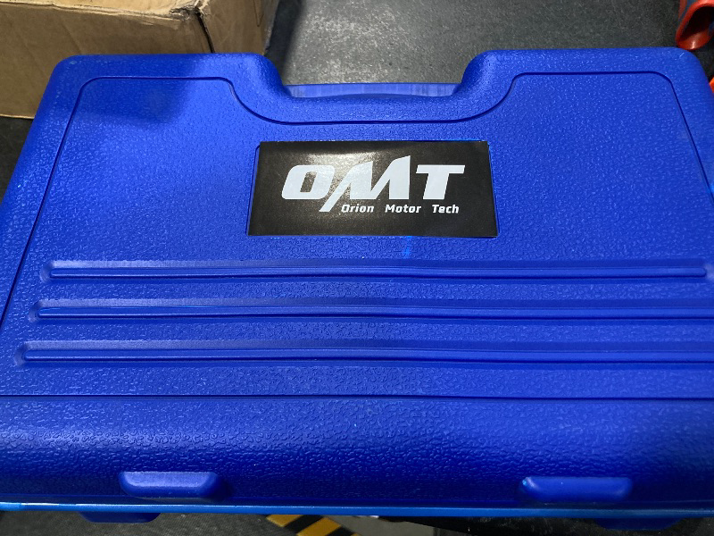 Photo 1 of Orion Motor Tech Pneumatic Injector Puller Set for Diesel Engines, 23 pcs 5-8 Bar Air Vibration Injector Removal Tool Kit with Extractor Hammer, 19 Adapters, Extension Hose, and EU US Connectors