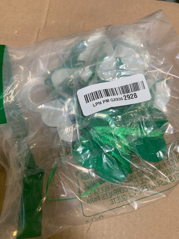 Photo 1 of 4PCS Felt Shamrock Clover Garland Banner - NO DIY, St. Patrick's Day Decorations - Buffalo Plaid Dark Green Light Green Happy St. Patrick's Day Banner for Home Mantel Office Irish Day Party Supplies