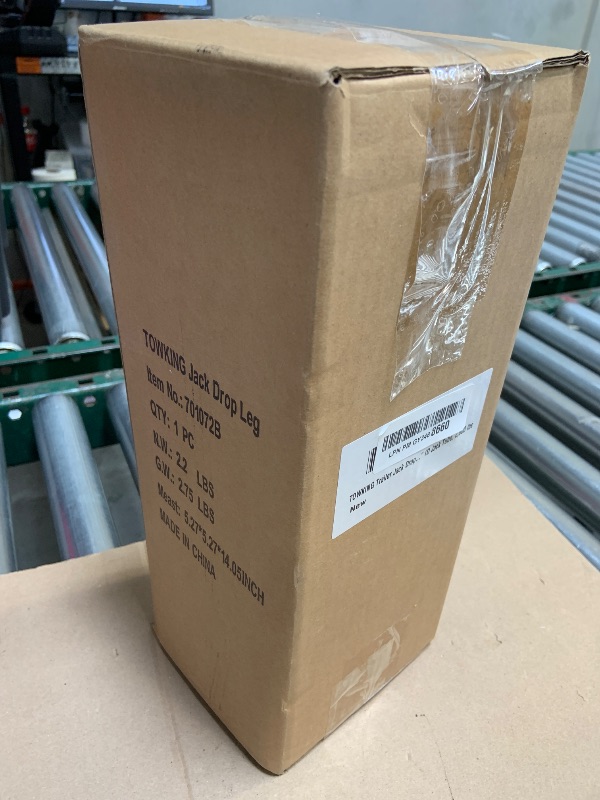 Photo 1 of TOWKING Trailer Jack Drop Leg, Adjustable Jack Foot, Trailer Jack Extension for 2" ID Jack Tube, 2,000 lbs, Silver