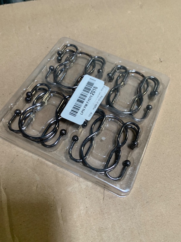 Photo 1 of Goowin Shower Curtain Hooks, 12 Pcs Shower Curtain Rings, Stainless Steel Shower Curtain Hangers, Metal Shower Curtain Hooks Rings Rust Proof, Minimalist Shower Hooks for Shower Curtain, Bronze