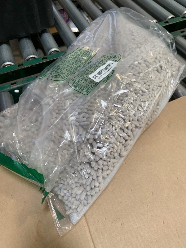 Photo 1 of AINAHYVA Bathroom Rugs Chenille Bath mat 2 Piece Set, Super Absorbent, Strong PVC Non Slip Backing, Bath mats for Bathroom, Plush Shaggy, Thick, Machine Washable, Bathtub, Toilet.(Light Grey)