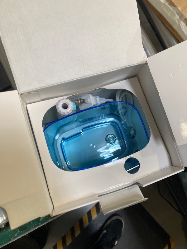 Photo 1 of TUREWELL Water Flossing Oral Irrigator, 600ML Dental Cleaner 10 Adjustable Pressure, Electric Oral Flosser for Teeth/Braces, 8 Replacement Jet Tips for Family (White)