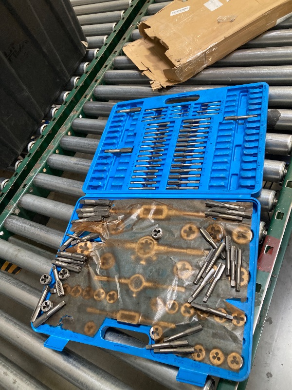 Photo 1 of 110 PCS Metric Tap and Die Set, Metric Screw Threads M2-M18 for Cutting External and Internal Threading, Come with Storage Case and Complete Accessories