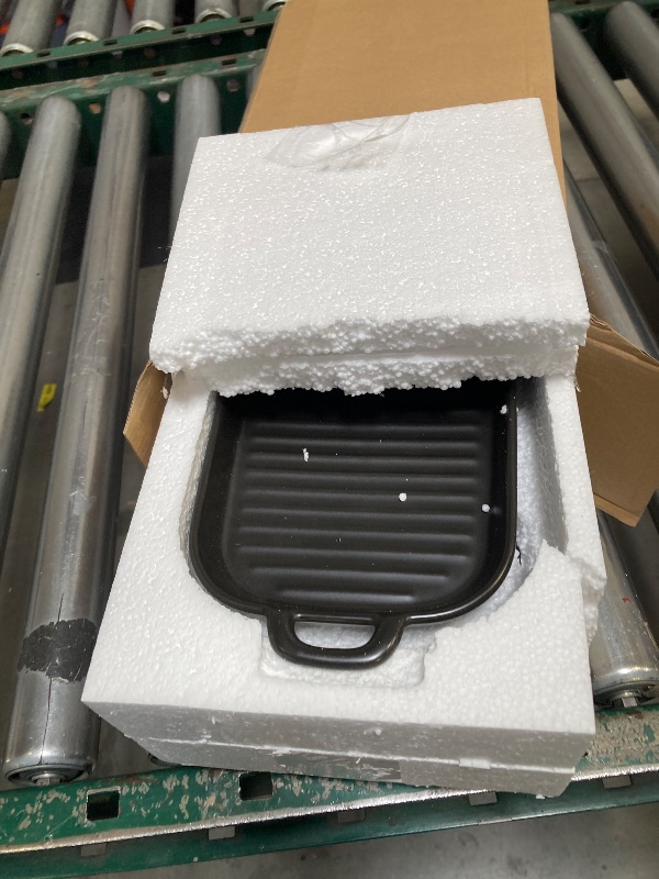 Photo 1 of 2 Pcs Microwave Bacon Tray Microwave Bacon Cooker for Oven Upgraded Square Ceramic Baking Tray with Handle for Home Kitchen Breakfast Dishwasher 11.6" x 6"(Black)