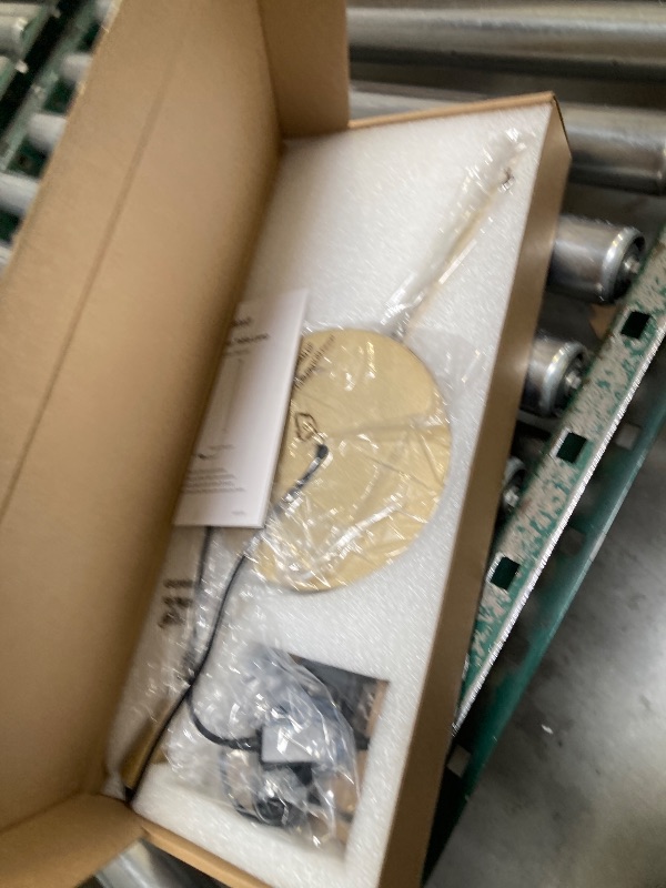 Photo 1 of EDISHINE Upgraded LED Table Lamp, Stepless Dimmable Bedside Lamp with 3 Color Temperature, Modern Nightstand Lamp, Desk Lamps for Bedroom, Living Room, Corner, Gift, Metal Finish, Gold, 6W