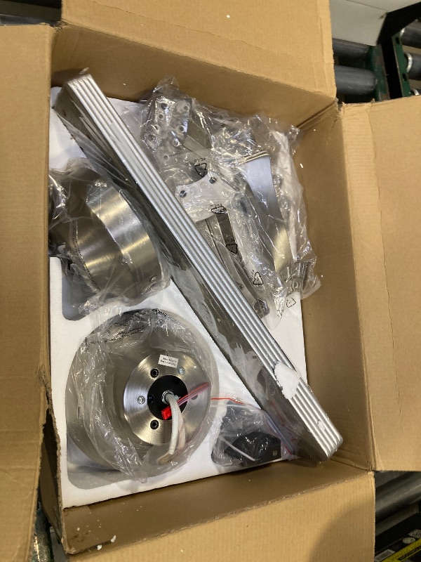 Photo 1 of ZMISHIBO 52 Inch Ceiling Fan with Light, App&Remote Control, Flush Mount Low Profile, Dimmable 20W LED Light, Quiet Reversible Motor for Bedroom, Living Room, Apartment, Nickel