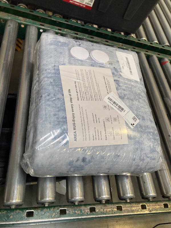 Photo 1 of 6x9 Ft Large Area Rugs for Living Room, Soft Non-Slip Washable Rugs Modern Abstract Pattern Carpet for Bedroom Indoor Floor Nursery Home Decor (Blue)