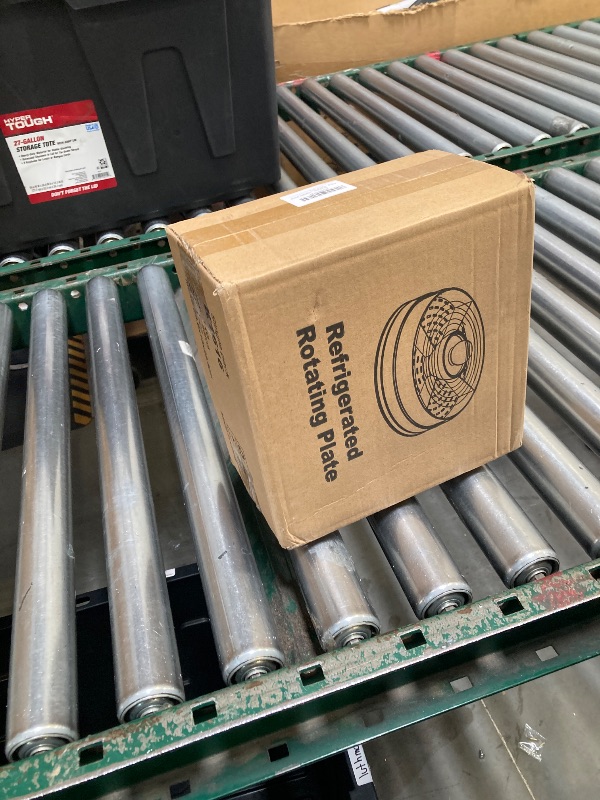 Photo 1 of 4-in-1 Small Mini Premium Rotating Chilled Serving Tray, 9.05" Ice-Cooled Party Platter with 4 Compartments – Perfect for Fruit, Cake, Desserts, and Shrimp Cocktails – Keeps Food Fresh & Cool