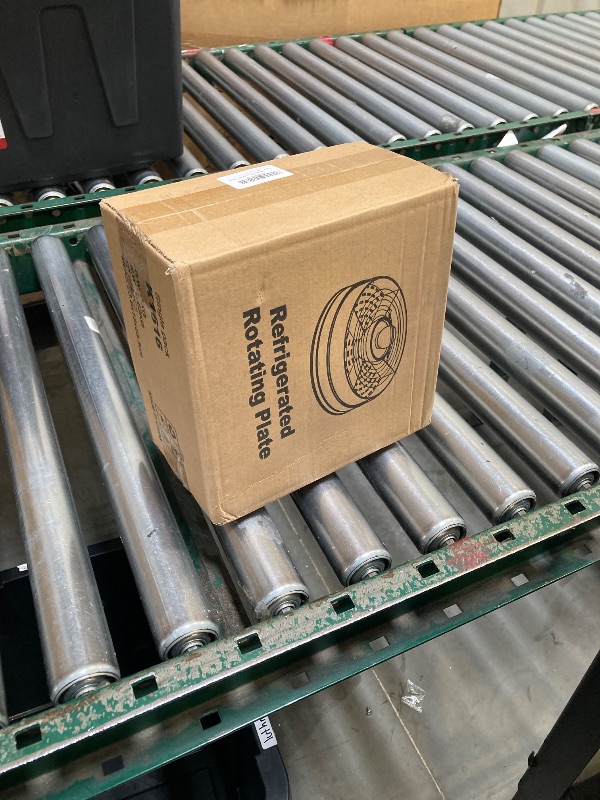 Photo 1 of 4-in-1 Small Mini Premium Rotating Chilled Serving Tray, 9.05" Ice-Cooled Party Platter with 4 Compartments – Perfect for Fruit, Cake, Desserts, and Shrimp Cocktails – Keeps Food Fresh & Cool