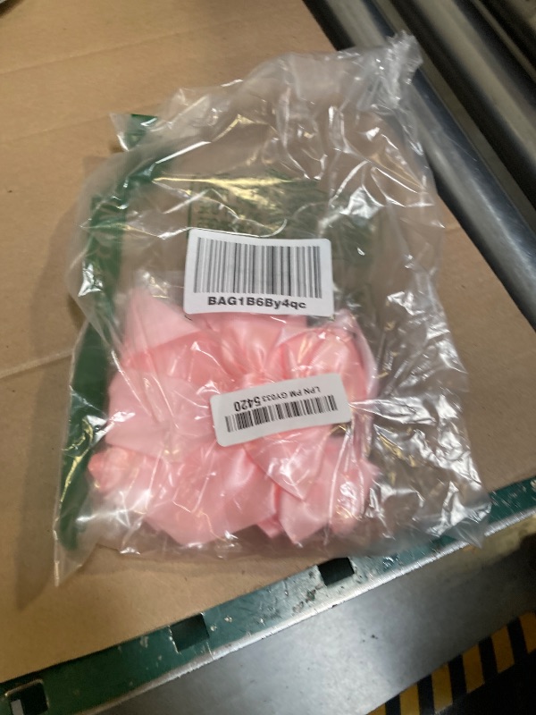 Photo 1 of 2pcs Pink Bow Garland Banner, Pink Ribbon Bow Party Decorations for Baby Shower Girls Bow Coquette Birthday Party Decor