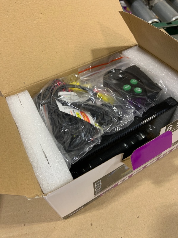 View 2 of 6.9" Single Din Car Stereo Wireless Apple CarPlay,IPS 1280 * 480 Capacitance Touchscreen, Car Bluetooth 5.2, FM Car Radio, Car Audio Receicers, Night VisionBackup Camera, Android Auto, USB Type-c