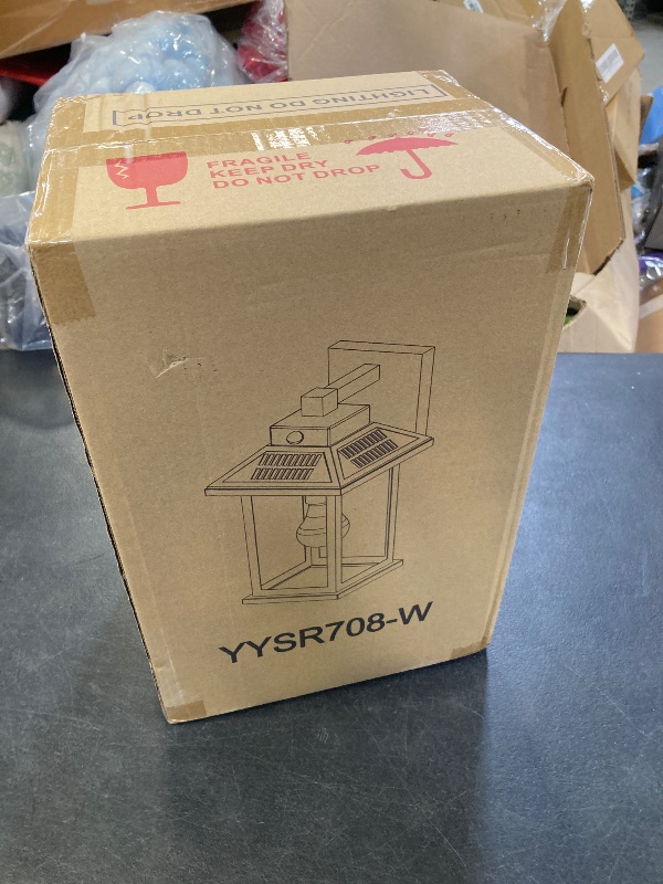 Photo 1 of Solar Wall Lanterns Outdoor Motion Sensor, Solar Powered Porch Light Fixture, Waterproof Dusk to Dawn Outdoor Wall Sconce Lantern Lamp for Garage Shed Barn Yard Garden Front Door