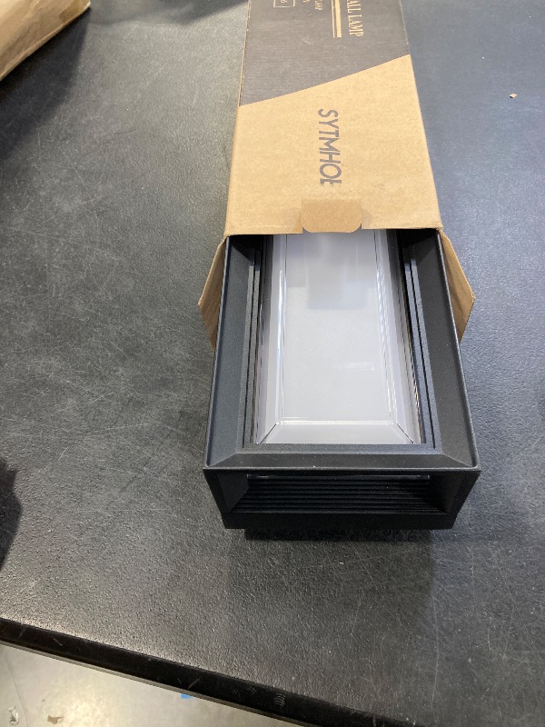 Photo 1 of Sytmhoe LED Square Outdoor Wall Lights,16inch 3000K 10%-100% Dimmable Exterior Wall Light Aluminum&PC Body Waterproof IP65 led Porch Light for House Patio Garage Garden