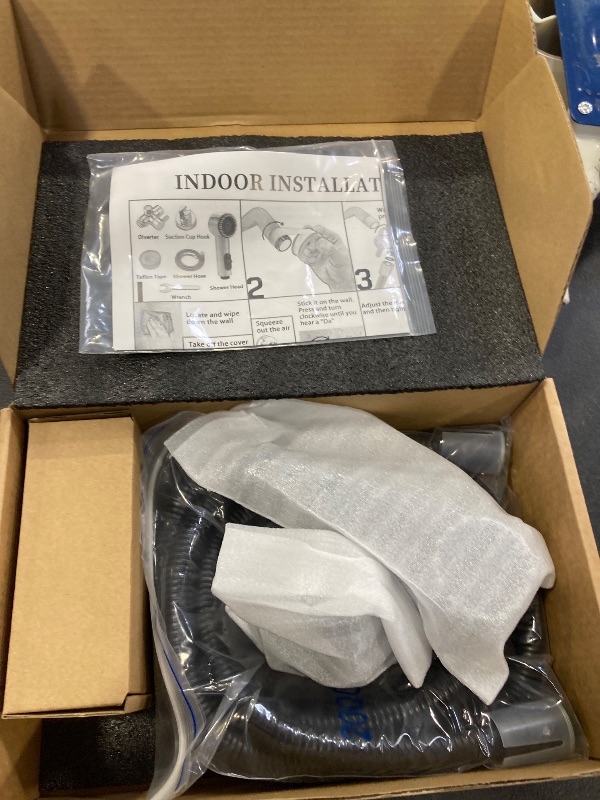 Photo 1 of 3 Mode Dog Shower Attachment, High Pressure Handheld Sprayer with ON/OFF Switch, G1/2" Metal Shower Diverter, 78 Inches Stainless Steel Hose, No Drill Hook, for Indoor Pet Bathing and Washing