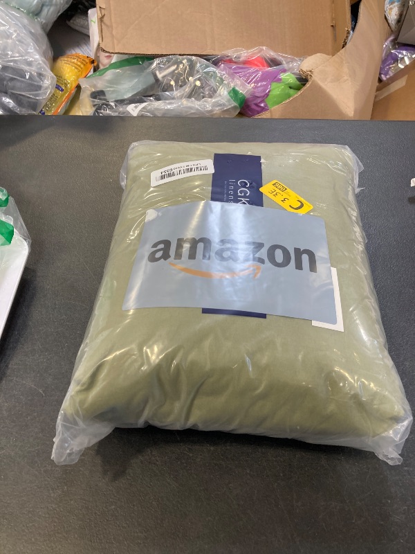 Photo 1 of Extra Deep Cal King Sheet Set - 6 Piece Breathable and Cooling Sheets - Hotel Luxury Bedding for Women, Men, Kids & Teens - Easy & Secure Fit - Soft and Wrinkle Free - Extra Deep Pockets - Sage Green