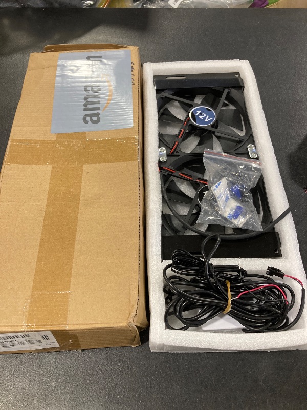 Photo 1 of 5.5"(140mm) 12V RV Ventilation Cooling Fan for Fridge Vent and Grille, RV Fridge Ventilation Cooling Fan, IP65 Waterproof, Include Speed Controller
