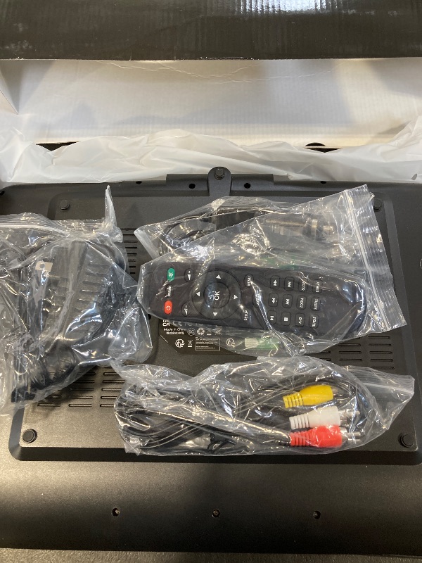 Photo 1 of 17.5” Portable DVD Player with 15.6” Large HD Screen, 6 Hours Rechargeable Battery, Dual Speakers, Region Free, Remote Control, Support Multi-Format Sync TV, USB/SD, Black