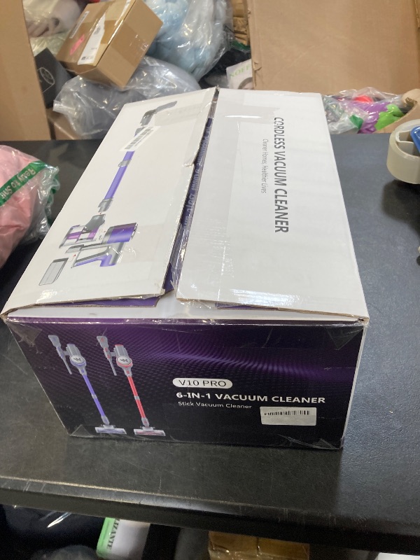 Photo 1 of MBTTODF Cordless Vacuum Cleaner,Vacuum Cleaner for Home with Brushless Motor,Lightweight Stick Vacuum with Self-Standing and Touch Screen,Hardwood Floor Vacuum for Pet Hair,Carpets,Tile(Light Purple)