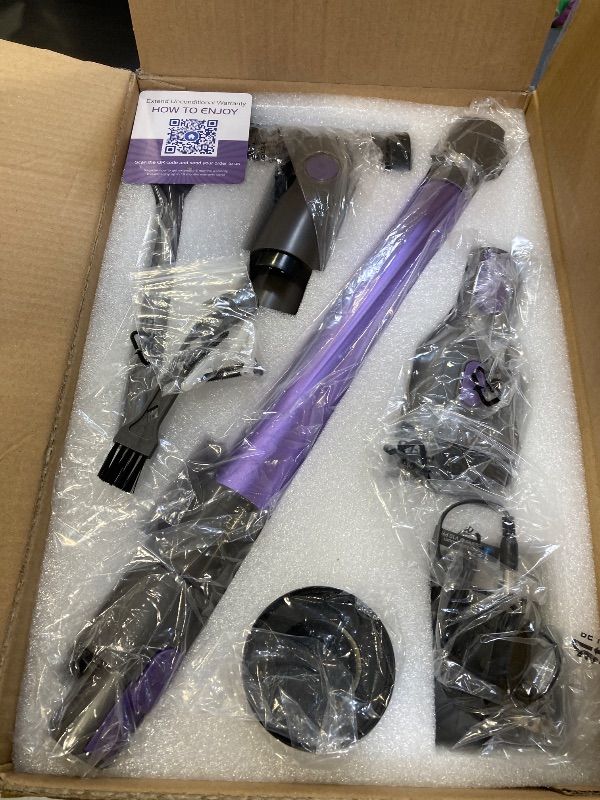 Photo 1 of MBTTODF Cordless Vacuum Cleaner,Vacuum Cleaner for Home with Brushless Motor,Lightweight Stick Vacuum with Self-Standing and Touch Screen,Hardwood Floor Vacuum for Pet Hair,Carpets,Tile(Light Purple)