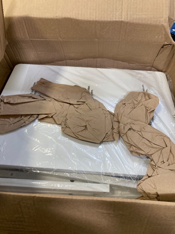 Photo 1 of ELITEROO Printer Stand for Desk with Storage Drawer, 2 Tier Desktop or Under Desk Shelf, Wood Desktop Organizer for Home Office, Fits 3D Printer, Scanner, Fax Machine, Cricut, White