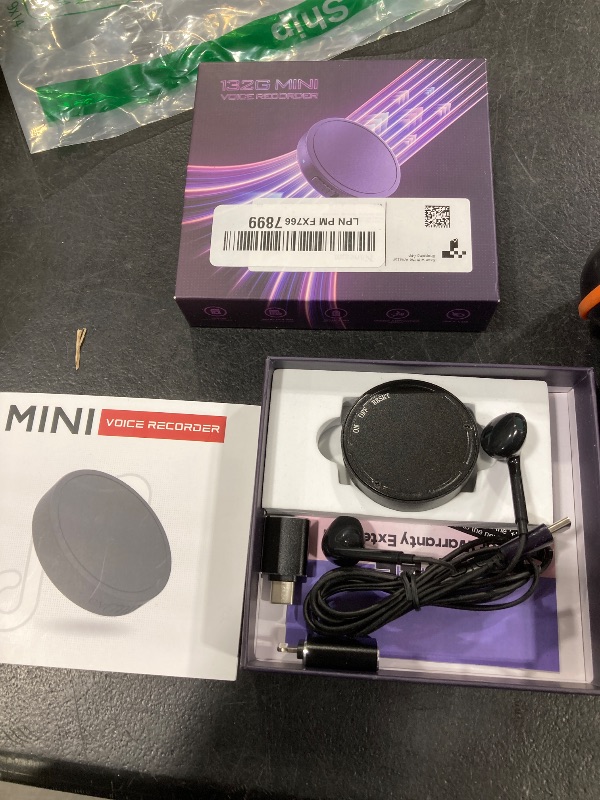 Photo 1 of 128G (1600 Hour) Magnetic Voice Activated Recorder - Nanezan Recording Device MP3 Records with 70 Hours Battery Time, USB-C Audio Recorder for Work, Lectures, Meetings, Interviews