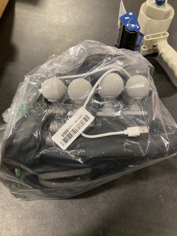 Photo 1 of 16-Head Massage Gun Deep Tissue with Hand Straps, Electric Muscle Massager with 99 Adjustable Intensities & 9 Modes, Percussion Massager for Back, Legs, Arms, Waist, Shoulders, Full Body Muscle