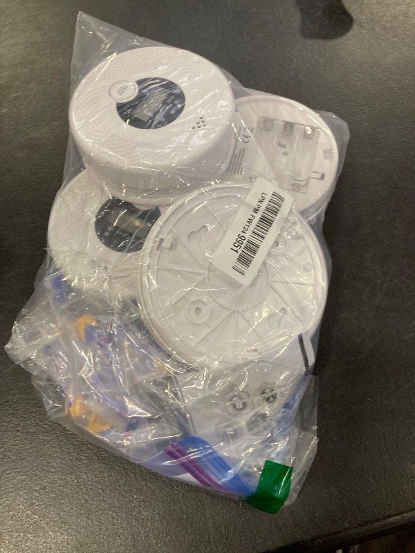 Photo 1 of 4 Pack And Carbon Monoxide Detector with Test Button, 85dB Loud Beep, LCD Display, Battery-Operated Smoke Detector Carbon Monoxide Detector Combo for House, Apartment, Kitchen, Garage Use