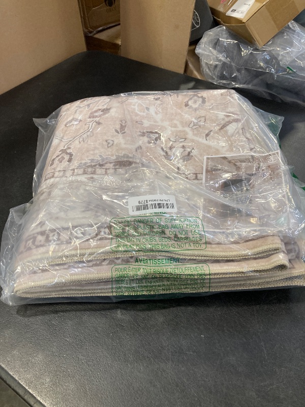 Photo 1 of Washable 5x5 Square Area Rugs: Indoor Non-Slip Entryway Kitchen Rugs Oriental Stain-Resistant Bathroom Laundry Floor Mat Water Resistant Light Weight Carpet for Living Room Bedroom Nursery(5x5,Beige)