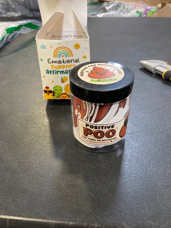 Photo 1 of Funny Positive Poo Affirmation Cards Jar - Funny Gag Gift for Women, Men, Teens, Coworkers, Best Friend - Poop Emoji Gifts - Poop Gifts - Emotional Support Poo