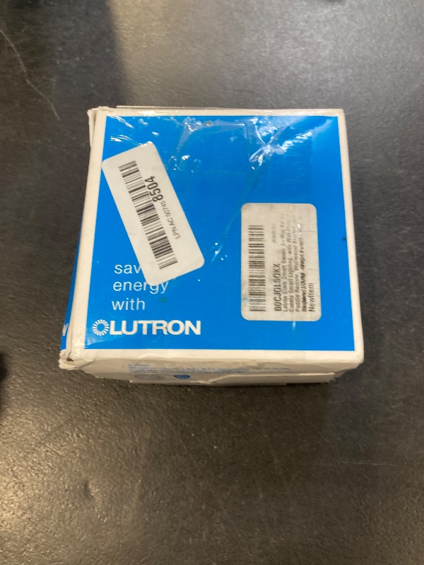 Photo 1 of Lutron Claro Smart Switch 3-Way Kit for Caseta Smart Lighting, Includes Wall Plate, Pico Paddle Remote, and Bracket, Neutral Required, DVRF-PKG1S-WH