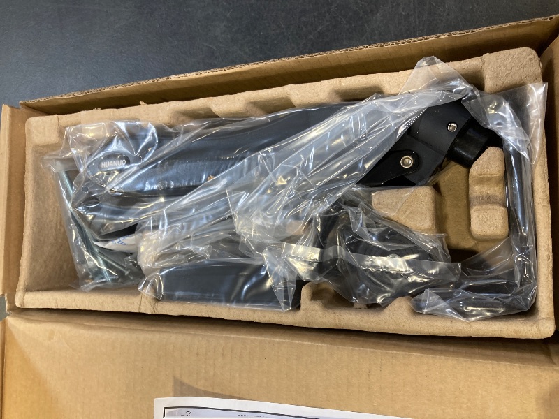 Photo 1 of HUANUO FlowLift™ Single Monitor Mount, 13 to 32 Inch Monitor Arm, Adjustable Monitor Stand, Vesa Mount with Clamp and Grommet Base - Fits 4.4 to 19.8lbs LCD Computer Monitors