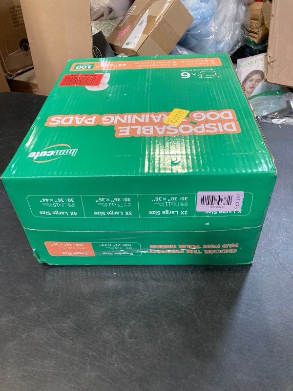 Photo 1 of 100 Count Large Dog & Cat Puppy Pee Pads - 28"x30" Absorbent Potty Training Pads | Leakproof Quick-Dry Disposable Pet Pads for Puppies, Dogs & Cats | Indoor, Outdoor, Litter Box, Housebreaking Use