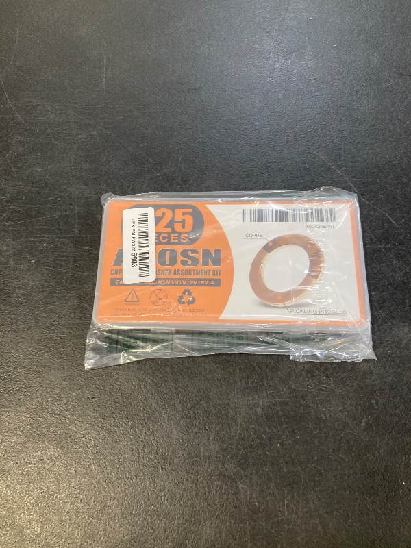 Photo 1 of 325 PCS, 10 Sizes, Premium Copper Metric Sealing Crush Washers Assortment Kit, Upgraded Flat Ring Oil Drain Plug Crush Washer Gasket Seal Assortment Set, Banjo Bolt Washer for Automotive, Motorcycles