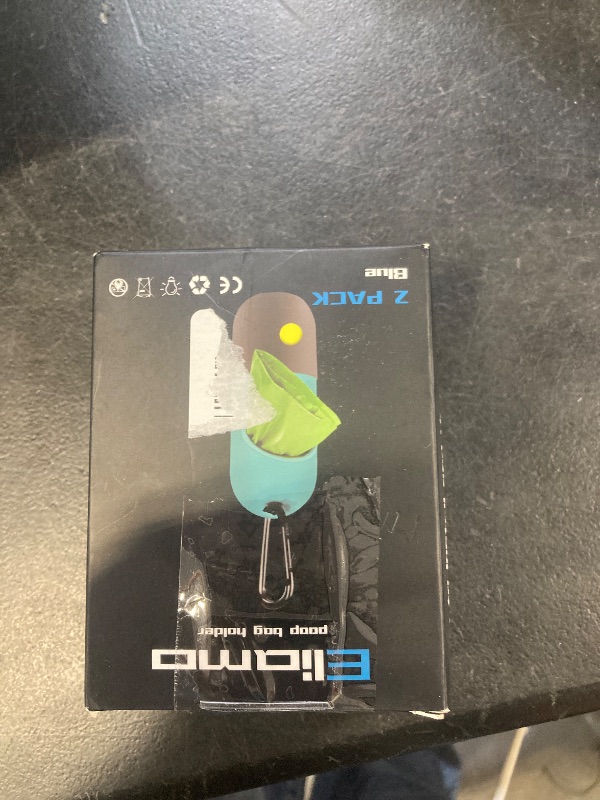 Photo 1 of 2 Pack Dog Poop Bag Dispenser with Built-in LED Flashlight, Pet Waste Bag Holder for Leash with Carabiner Clip for Lead Leash, 2 Rolls Leak-proof Doggy Waste Bags for Dog Walking, Blue,Eliamo1067950941
LPNPMFV9758803
