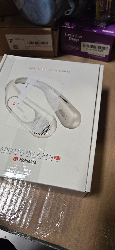 Photo 1 of Hotsales Neck Fan, Hands Free Bladeless Neck Fans Portable Rechargeable, 6000 mAh Battery Operated Wearable Personal Fan, Cooling Neck Fan, 3 Speeds, USB Fan Gifts for Men, Women, Travel, Outdoor