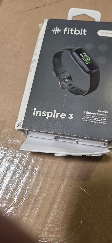 Photo 1 of Fitbit Inspire 3 Health &-Fitness-Tracker with Stress Management, Workout Intensity, Sleep Tracking, 24/7 Heart Rate and more, Midnight Zen/Black One Size (S & L Bands Included)